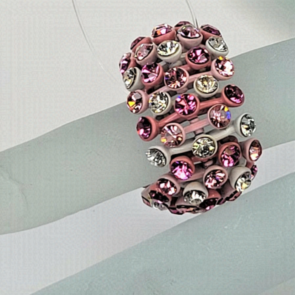 PINK Crystals Stretch Ring